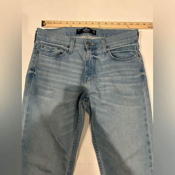 Hollister Slim Straight Jeans Men’s 28 X 30 Light Wash Epic Flex - Picture 7 of 11